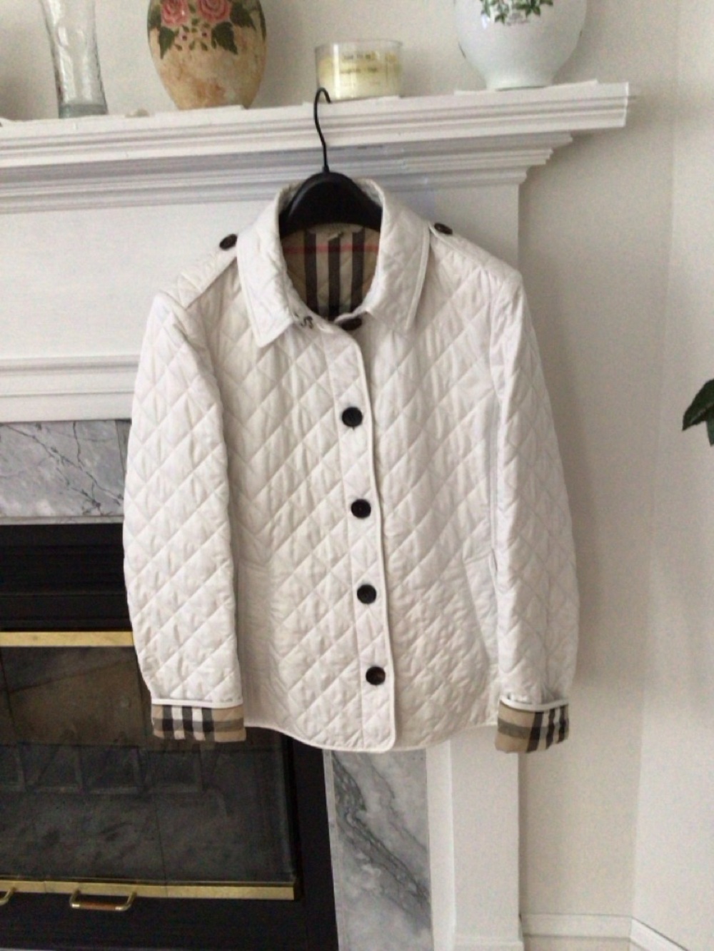 Burberry White large women’s jacket